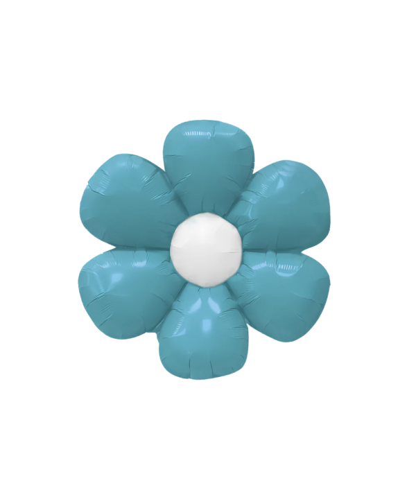 DECO FLOWER TURQUOISE 16IN BY DECOCHAMP